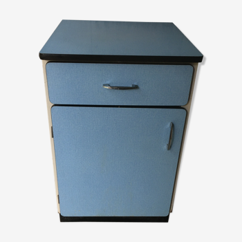 Blue formica kitchen furniture