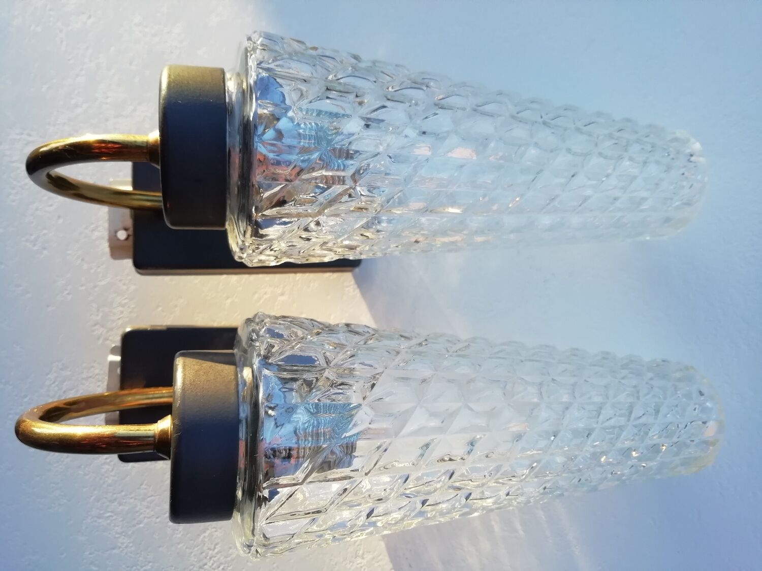 Pair of tulip sconces