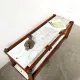 Italian modernist shelf in teak and Carrara marble, 1950s