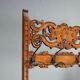 Antique coat rack in stained beech, Italy, 19th century.