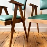 Paire de fauteuils bridge