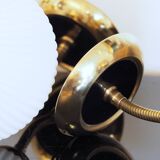 Pair of brass tulip wall lights