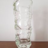 70s molded glass vase