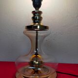 Richard Essig designer lamp in glass and gold metal
