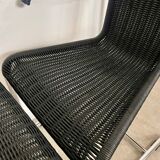 Lot de 8 chaises tubulaires, design d'Axel Bruchhäuser Tecta modèle D20 vintage