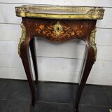 Louis XV style bedside table in marquetry