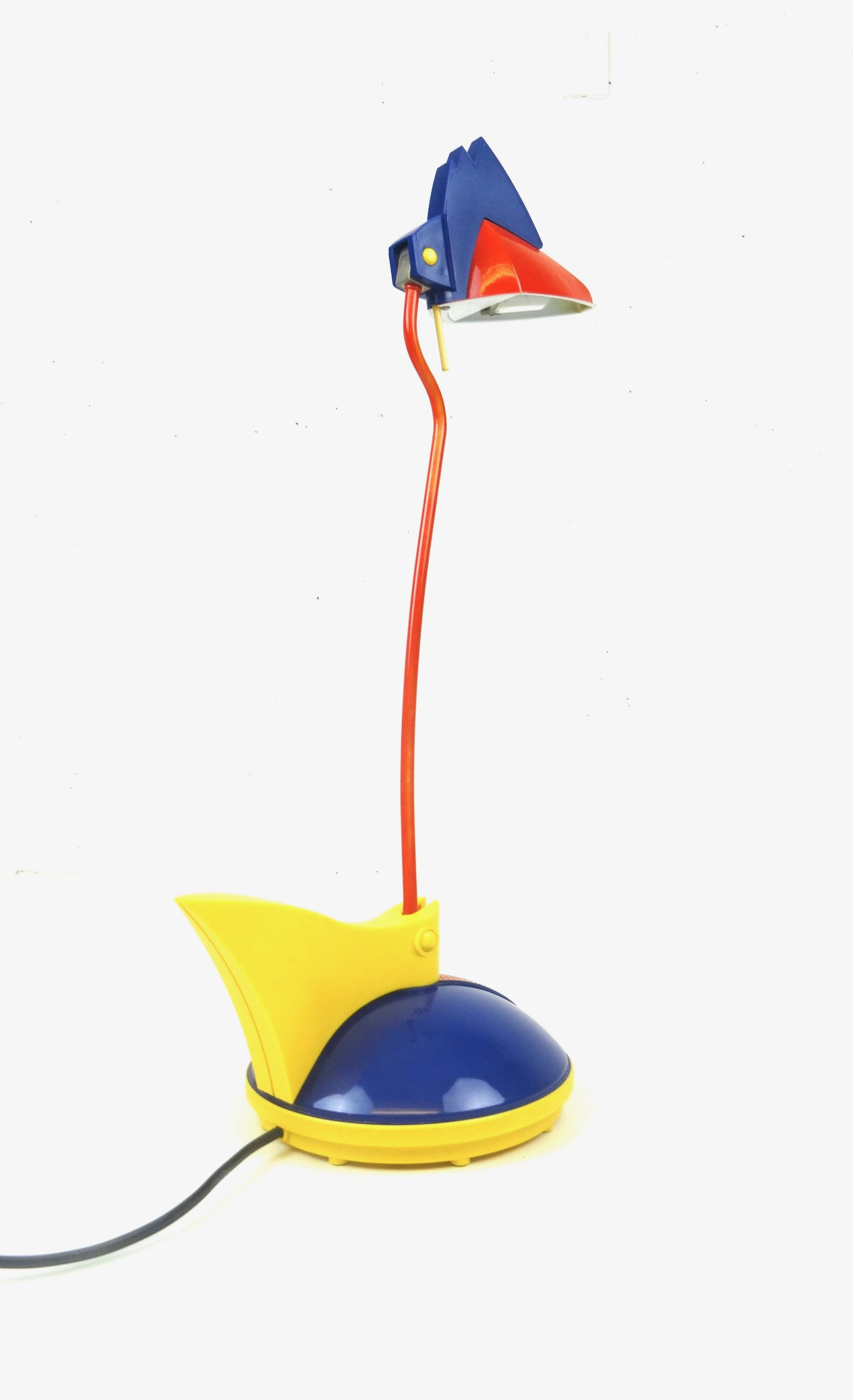 Rare postmodern 80s memphis age desk lamp