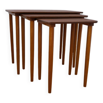 Vintage Scandinavian Nesting Tables, set of 3
