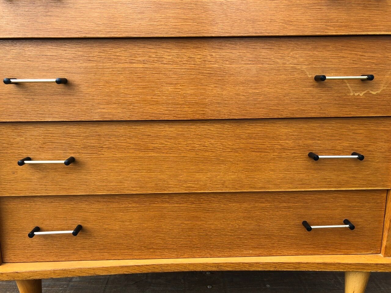 Commodity has 4 scandinavian style drawers, 60s