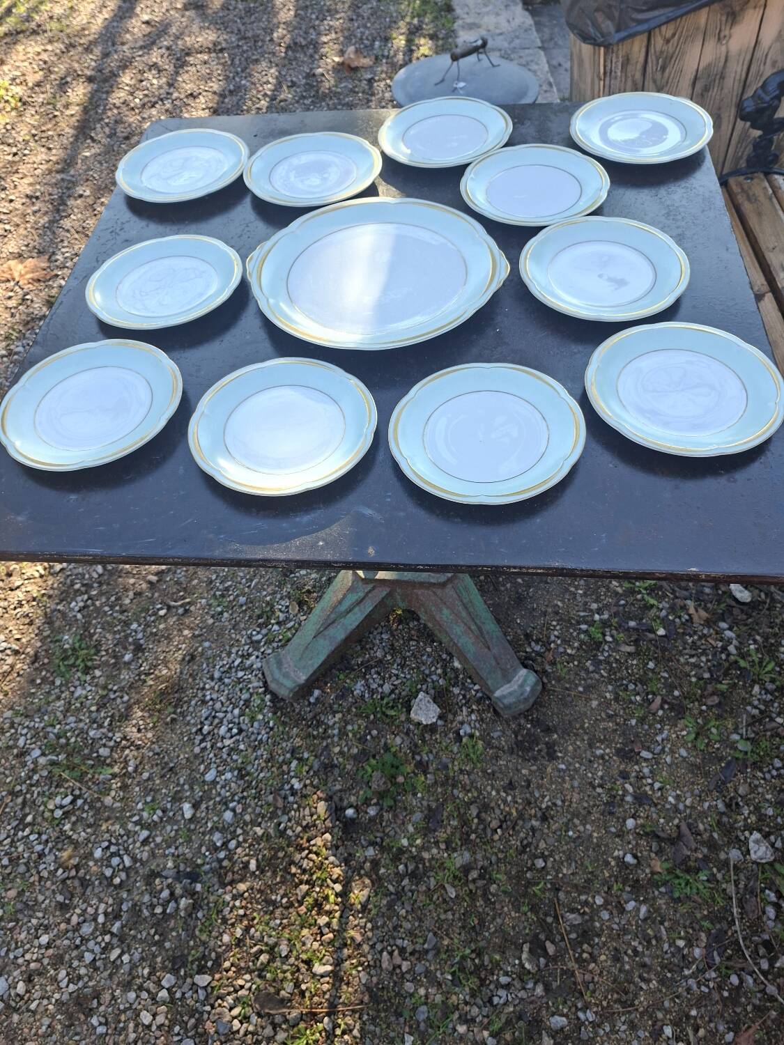 Service à gâteau limoges