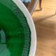 Cup on pedestal / Openwork compote in emerald green ceramic – Vi