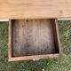 Table basse de ferme campagne bois brut blanc