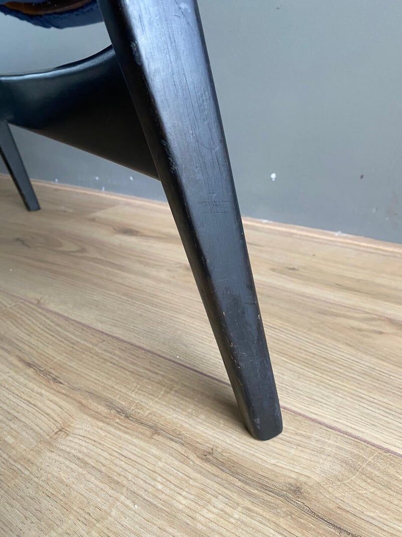 Fauteuil de salon bleu, modèle Columbus, Hartmut Lohmeyer pour Artifort, années 1950