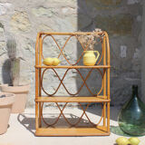 Etagère rotin vintage