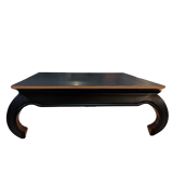 Table basse noire et cuivré