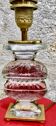 Glass Desk Lamp with Baguès House Urns, 1950s vintage