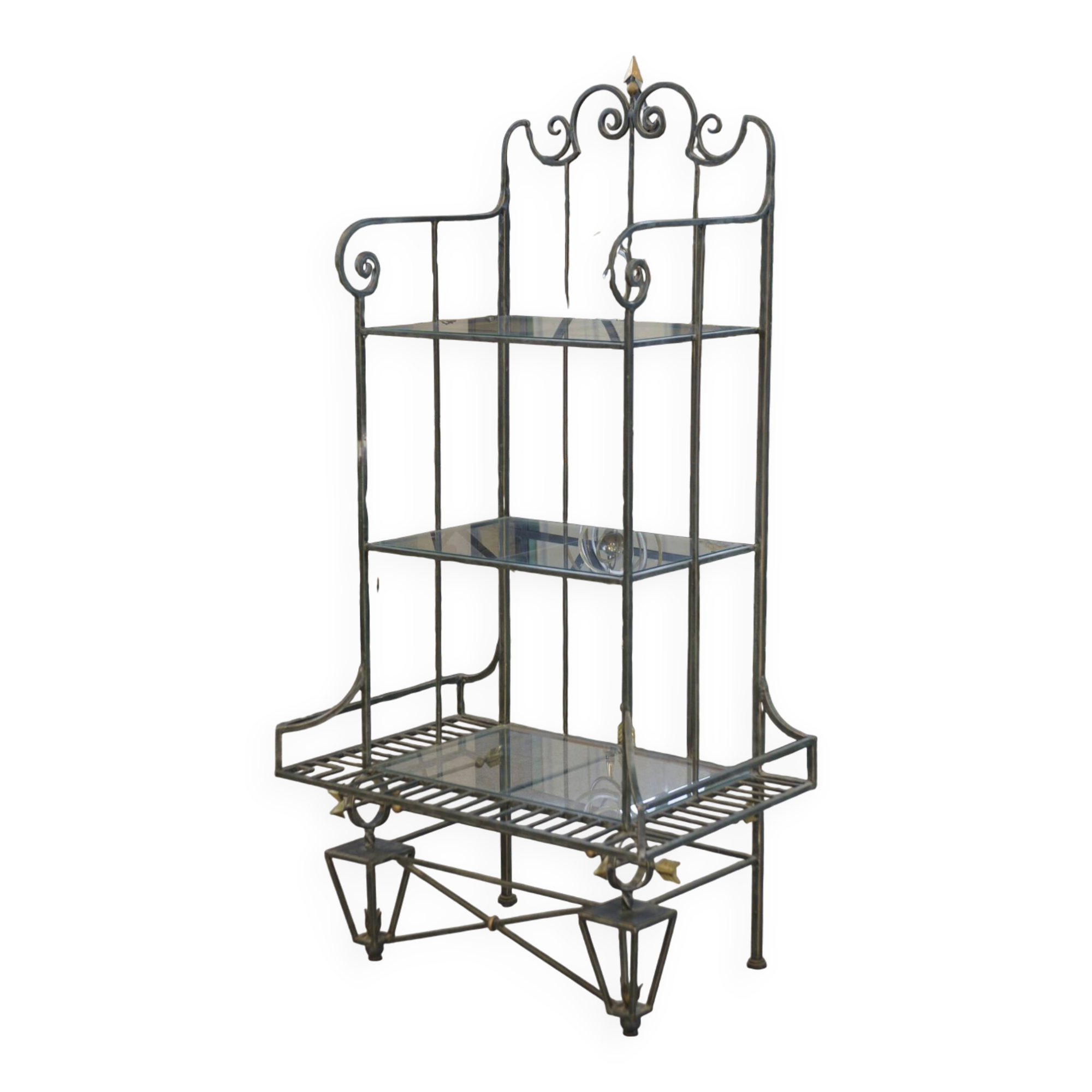 Wrought iron shelf 1950s