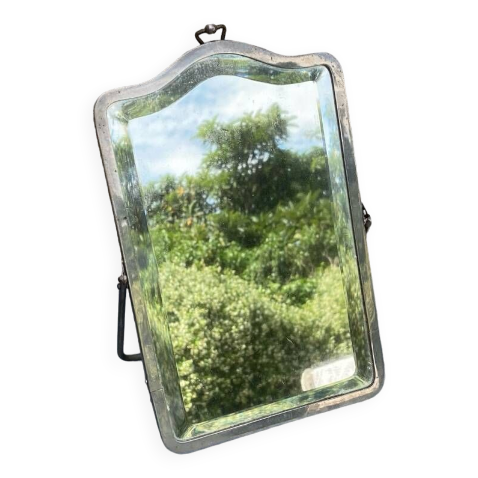 Miroir de barbier biseauté