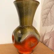 Vase vintage en céramique émaillée