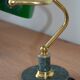 Lampe de banquier socle en marbre vert