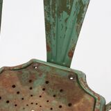 Set of 4 Vintage green Model A Chairs from Tolix, France, 1950s