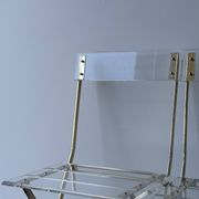 4 chaises pliantes « les invisibles » pour Marais international 1970