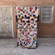Moroccan Boucherouite Carpet - 106 x 188 cm