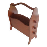 Scandinavian teak magazine rack