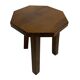 Tables d'appoint hexagonales brutalistes en chêne, années 1950, lot de 3