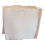 Set of 12 JC monogram linen napkins