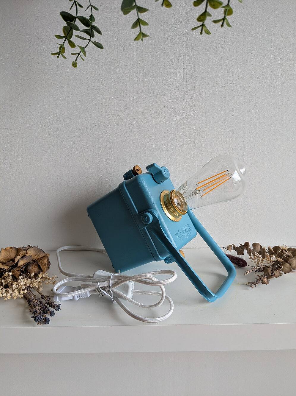 Vintage blue Wonder Tifon lamp