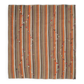 Tapis Kilim en laine et coton turc vintage noué à la main orange 252x280
