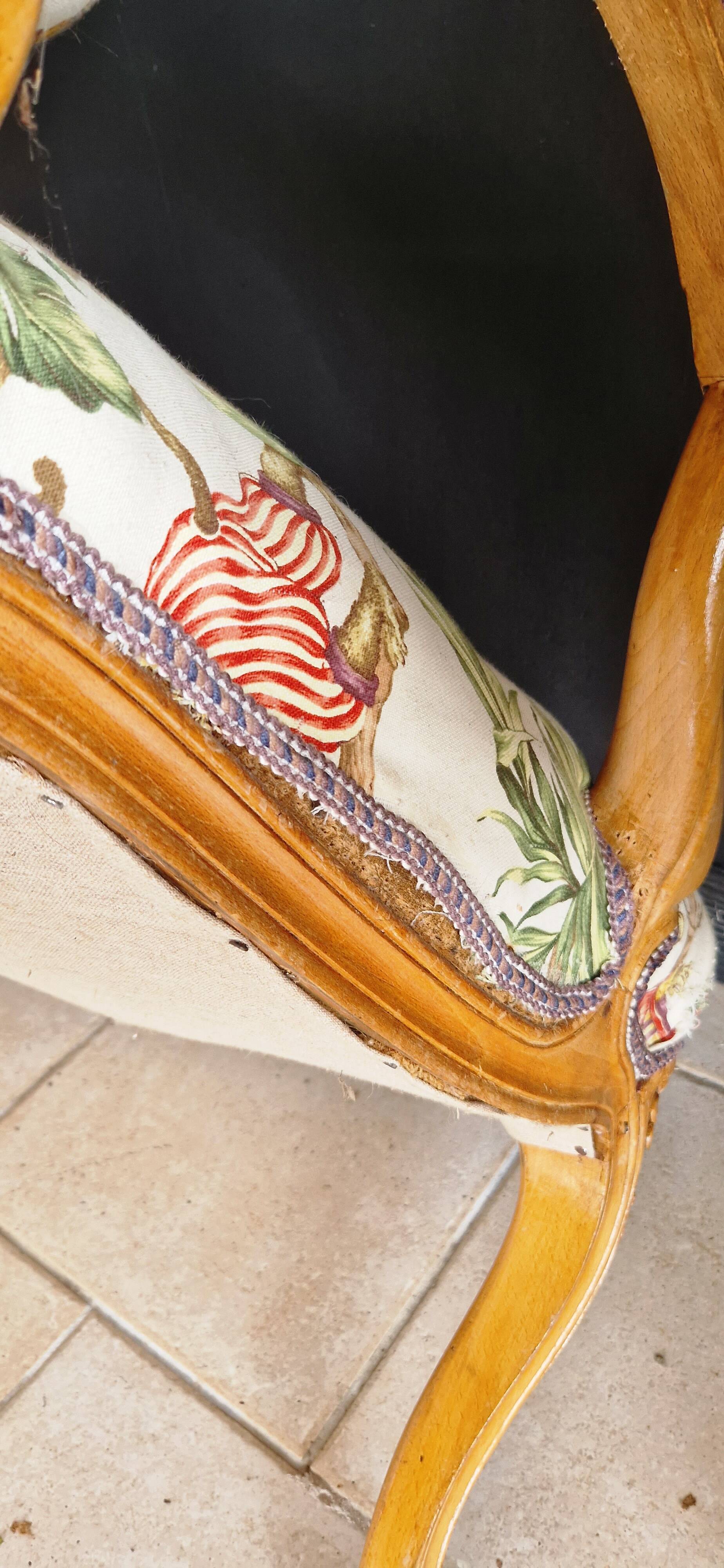 Pair antique armchairs