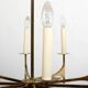 High Quality Ten Armed Brass Chandelier 1960s.