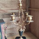 Old fireplace set period Napoleon III clock clock chandeliers