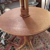 Rotin lamppost vintage rope