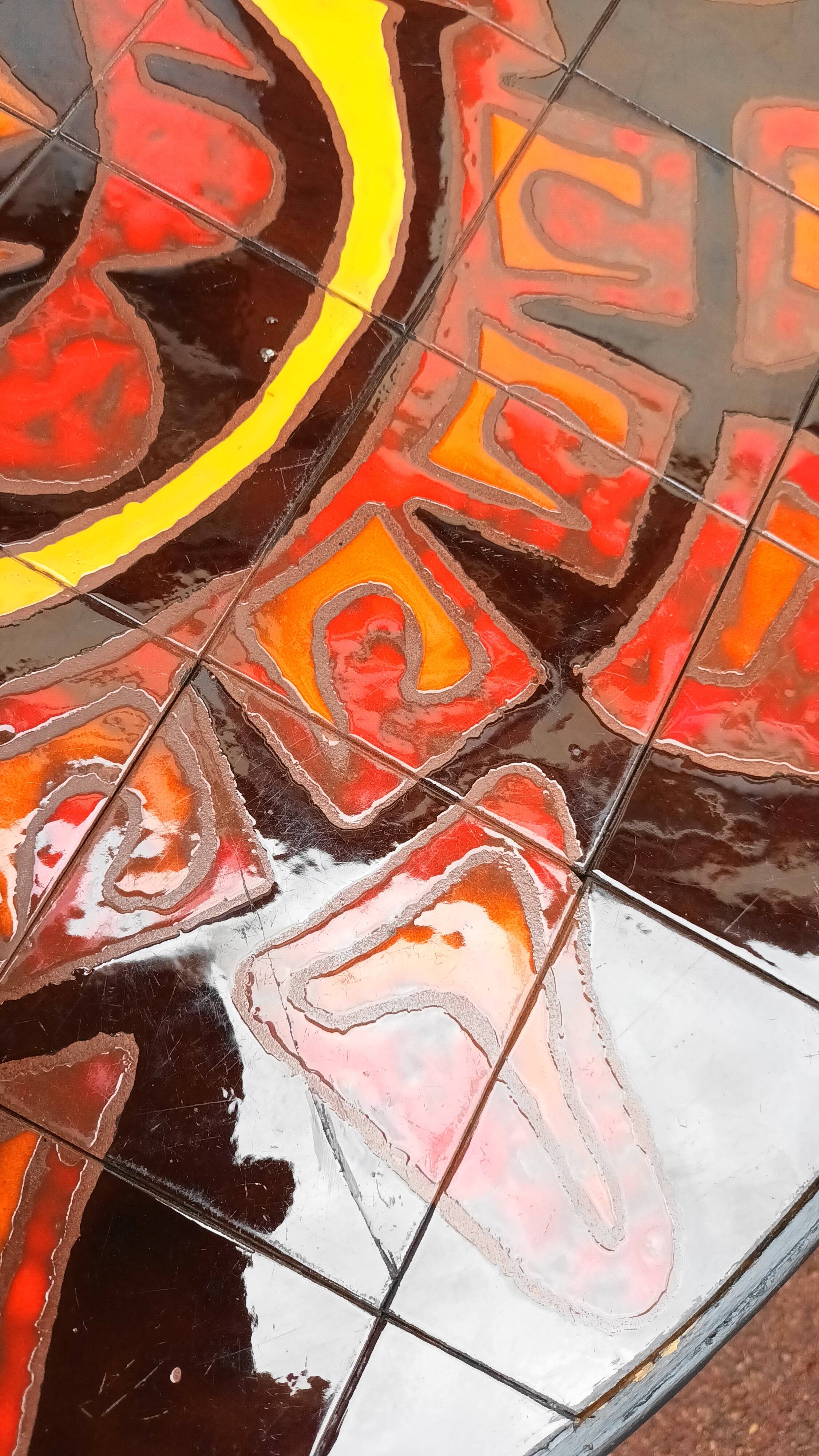 1950s ceramic coffee table