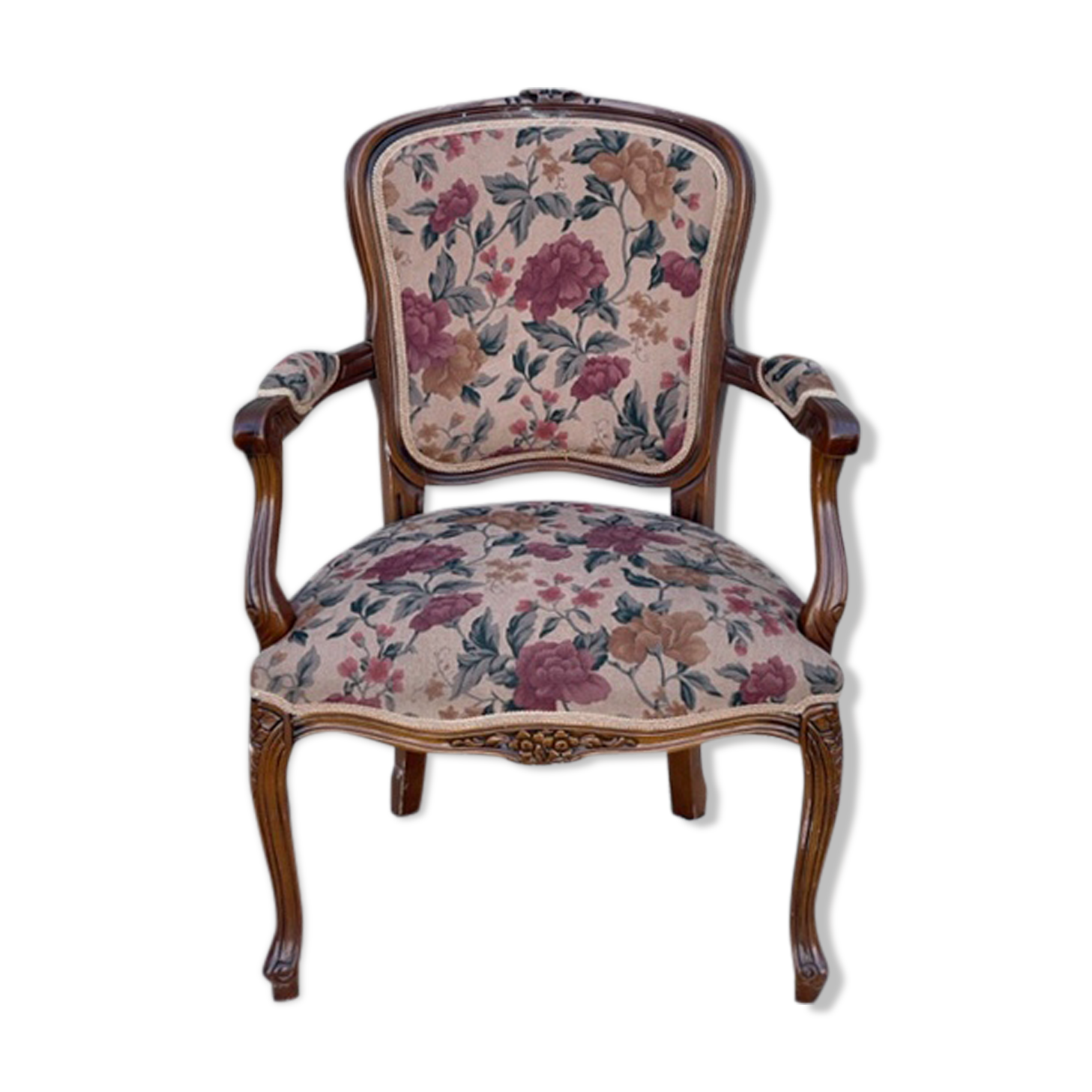 Louis XV style convertible armchair