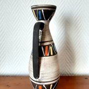 Vase en céramique graphique, West Germany, vers 1970