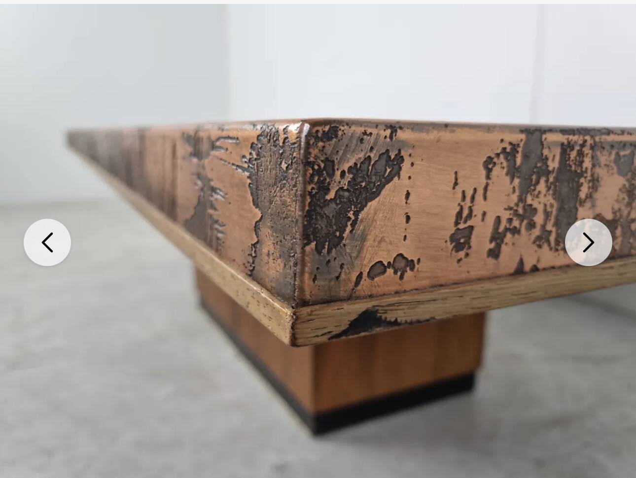 Brutalist table from the 1970s.