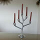 Modernist candle holder, free form, cast aluminum 70s