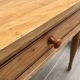 Formica and vintage wood bedside table