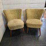 Pair of cocktail armchairs from the 60s
