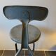 Nicolle industrial architect high chair swivel up adjustable metal gray 1950