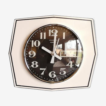 Vintage clock, "Black -White" wall clock