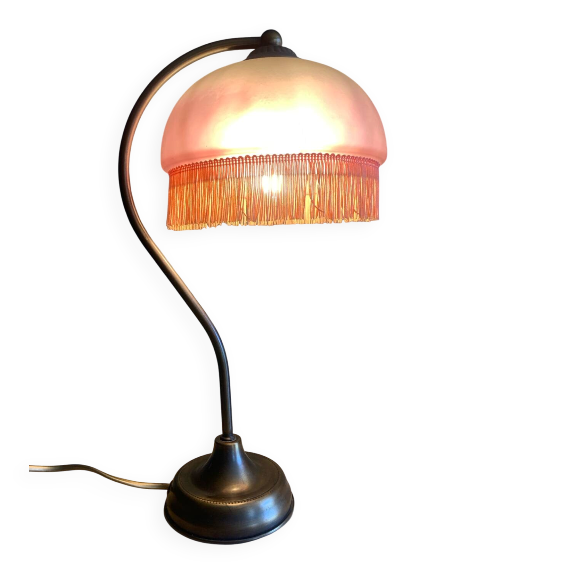 Art Deco Swan Neck Lamps