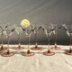 Set of 8  Luminarc Rosaline cocktail glasses