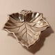 Sterling Silver Vine Leaf Footed Dish Topazio Portugal