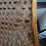 Antique wingback armchair