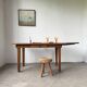 Extendable farmhouse table in oak